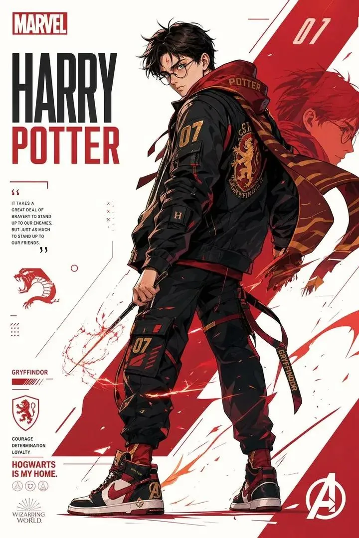Marvel-Style Harry Potter Poster reference