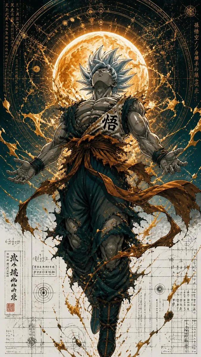 Ultra Detailed Shonen Anime Warrior reference