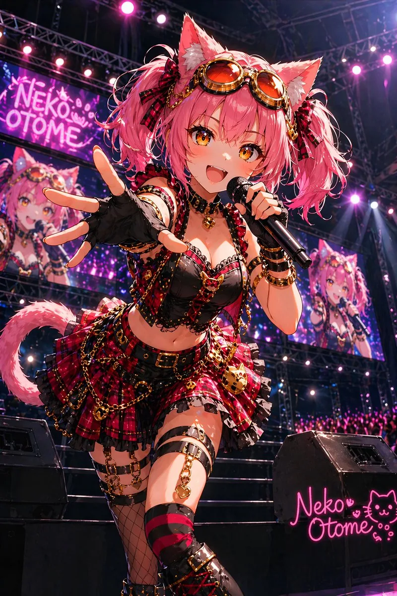 Catgirl Idol Concert Stage reference