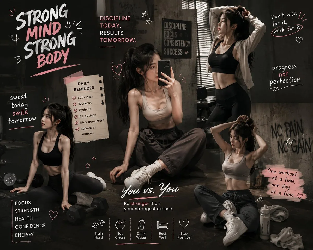 Luxury Fitness Brand Poster reference