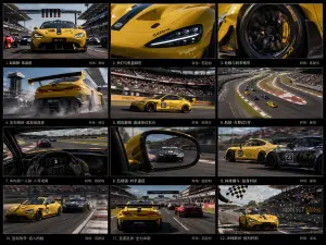 12-Panel Racing Storyboard Sheet