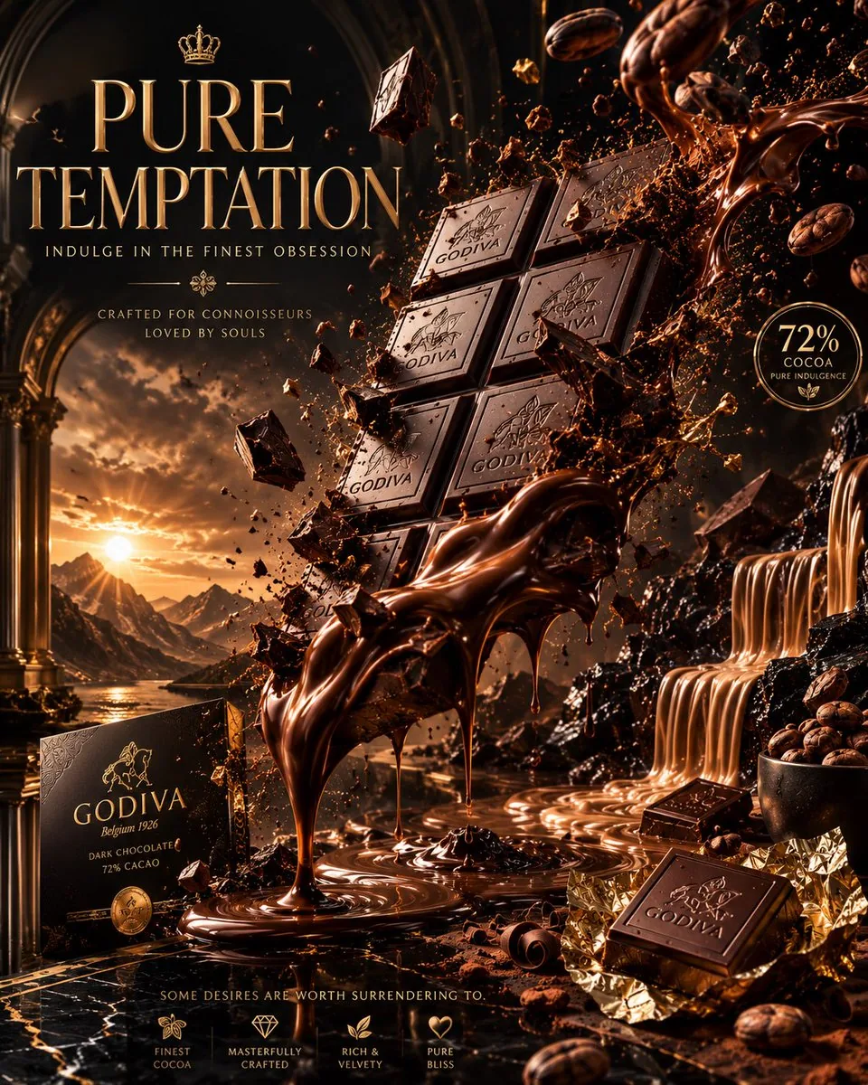 Luxury Chocolate Advertising Masterpiece reference