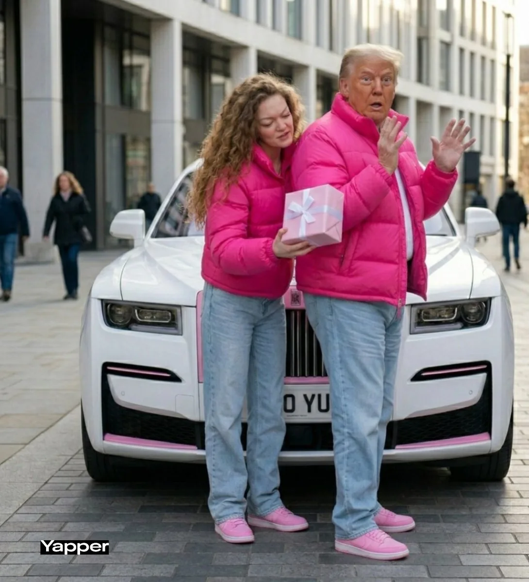 Street-Style Photoshoot with Donald Trump reference