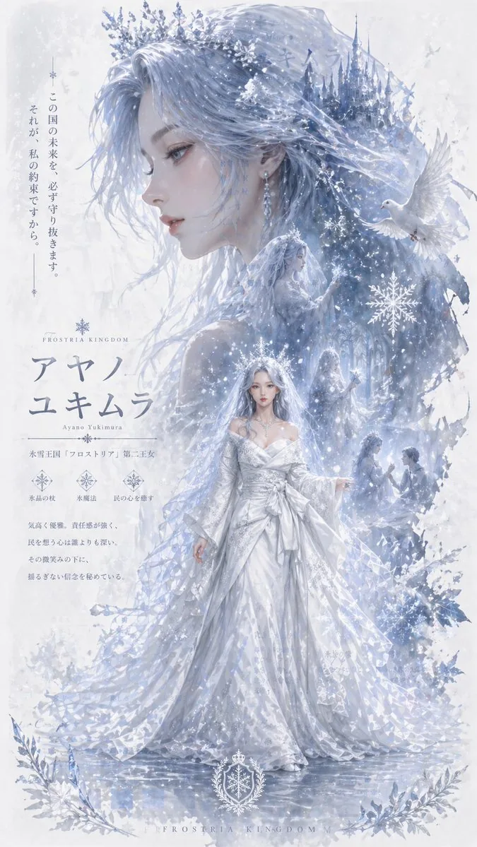 Ice Kingdom Princess Fantasy Poster reference