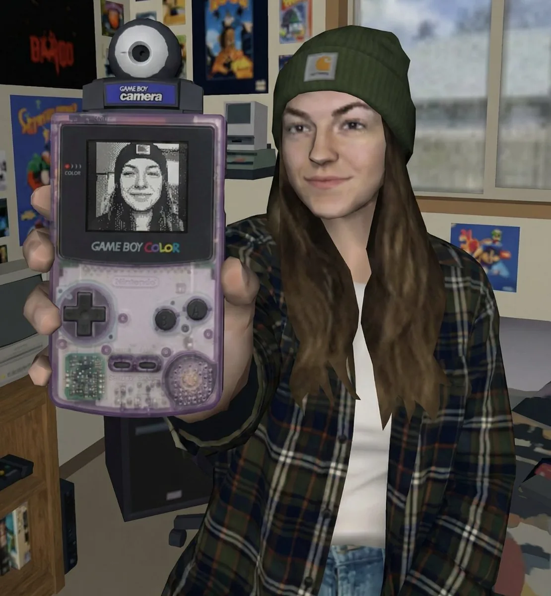 Early 2000s Video Game Render Style Transfer reference