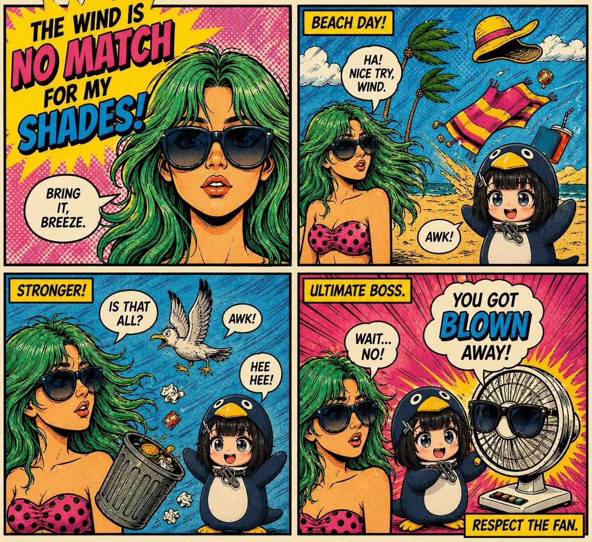 Retro Pop-Art Comic Strip reference