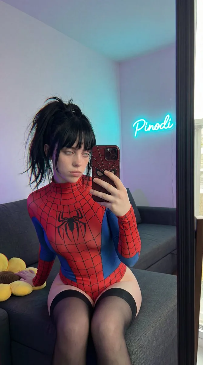 Sydney Sweeney Spiderman Bodysuit Selfie Prompt - Nano Banana Pro AI Prompt for Social Media Post reference
