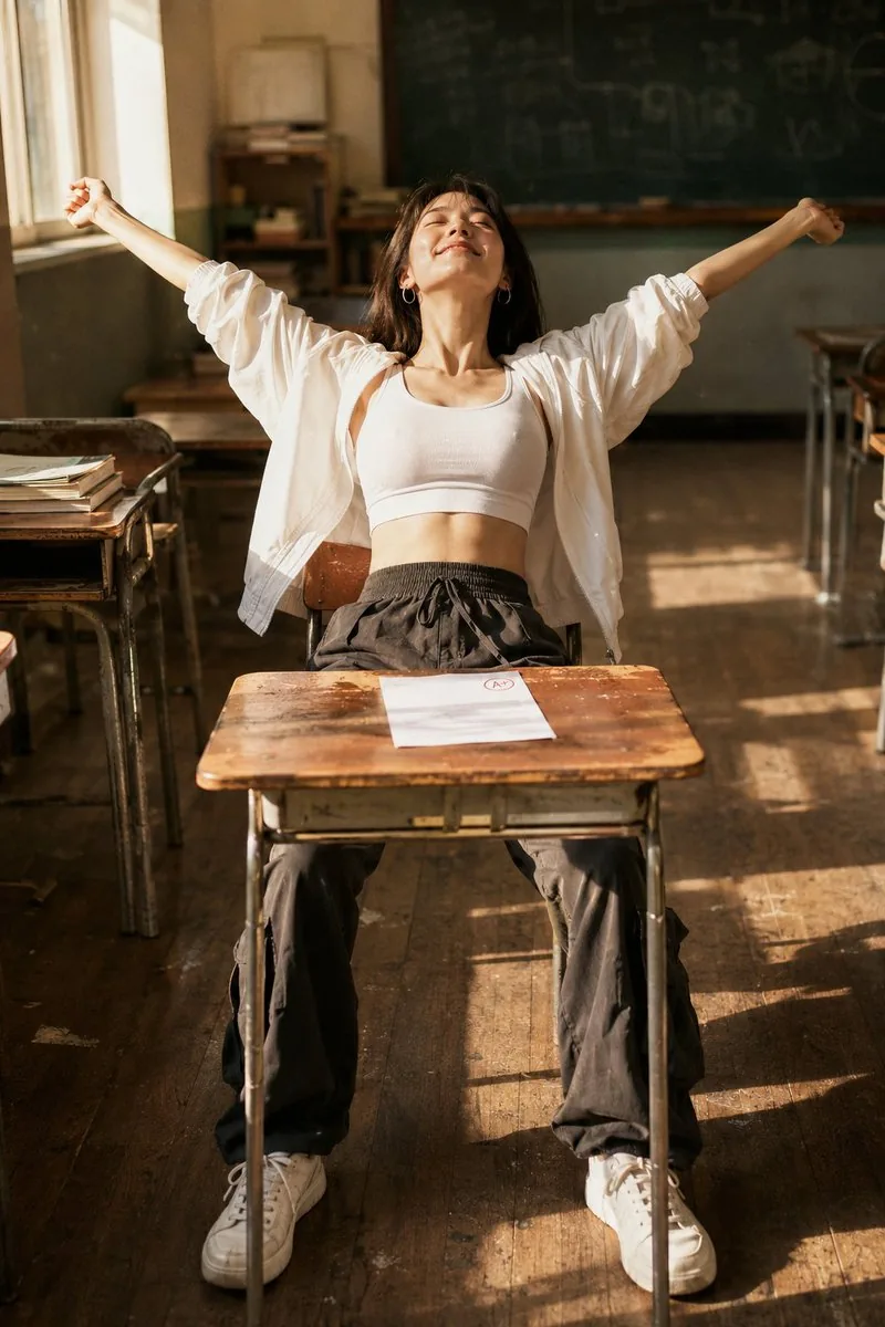 Uninhibited Stretch Classroom Portrait reference