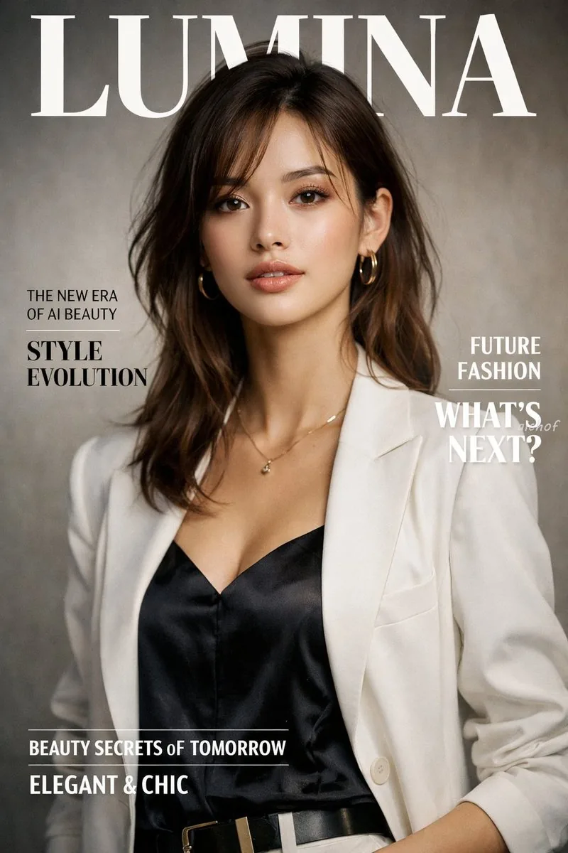 Fashion Magazine Cover Portrait reference