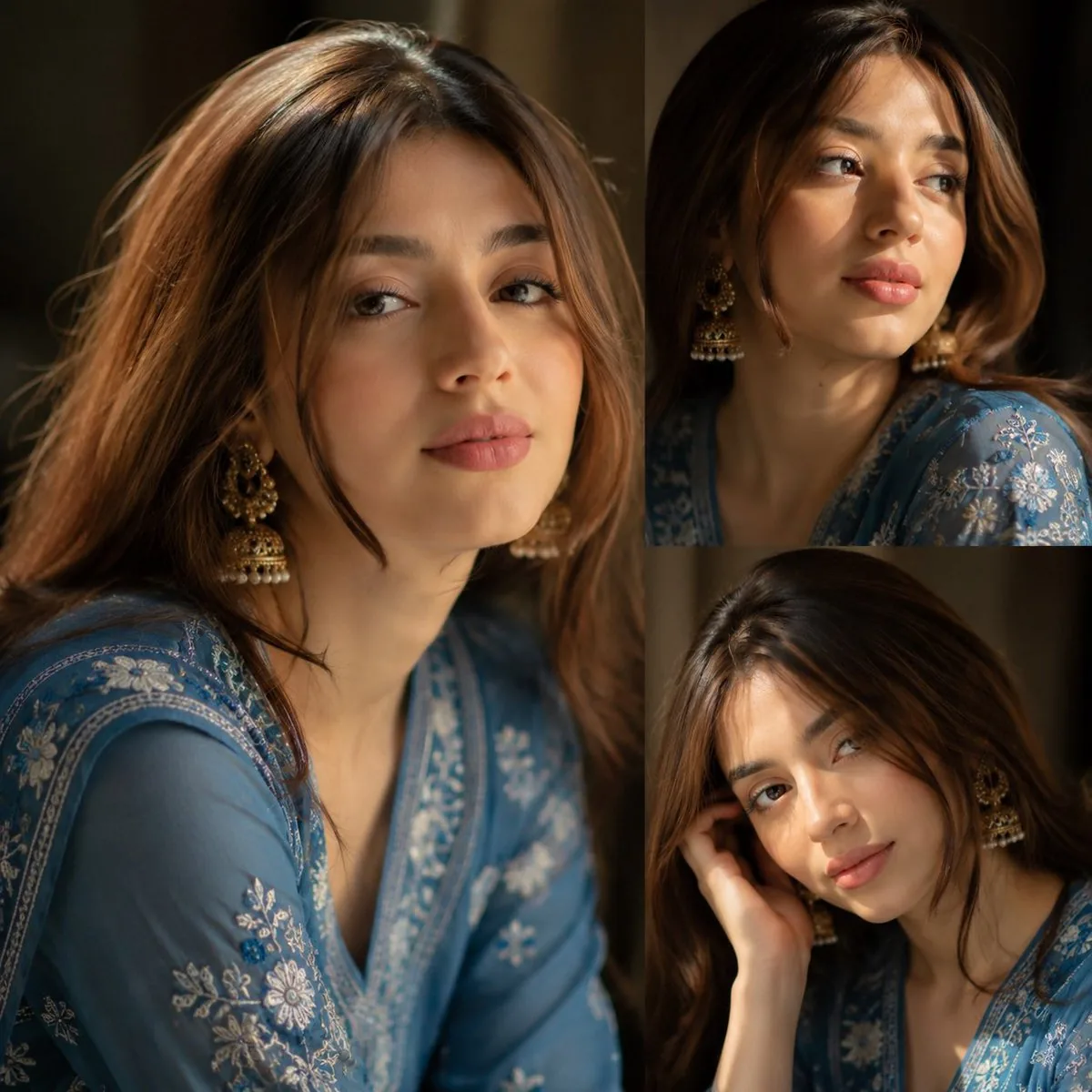 Traditional Kurta Portrait Collage reference