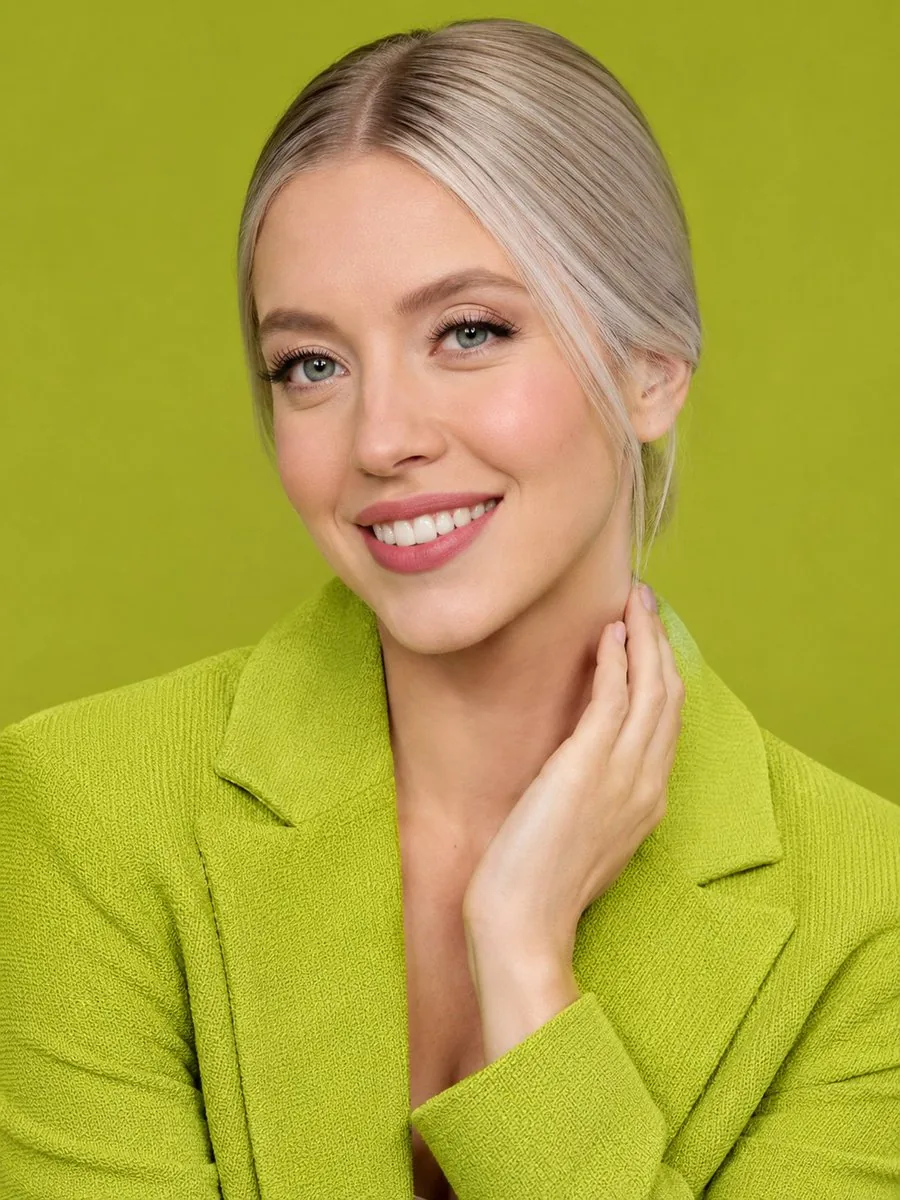 Lime Green Fashion Portrait reference