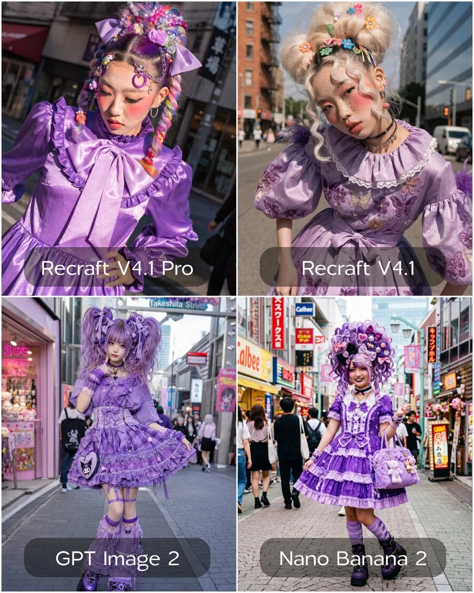 Harajuku Girl Fashion Portrait reference