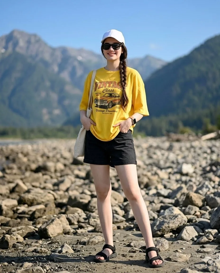 Mountain Valley Summer Fashion Portrait reference