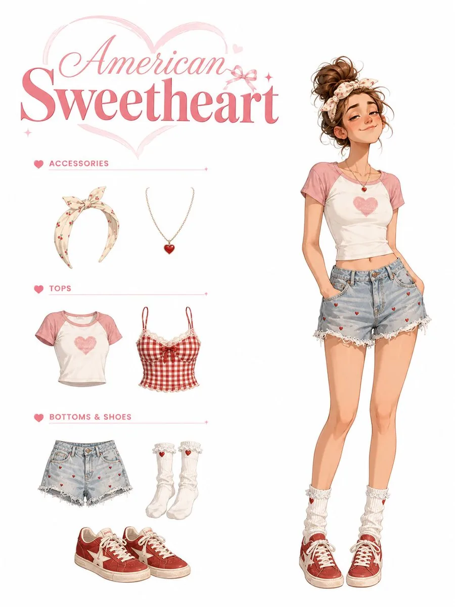 American Sweetheart Outfit Sheet reference