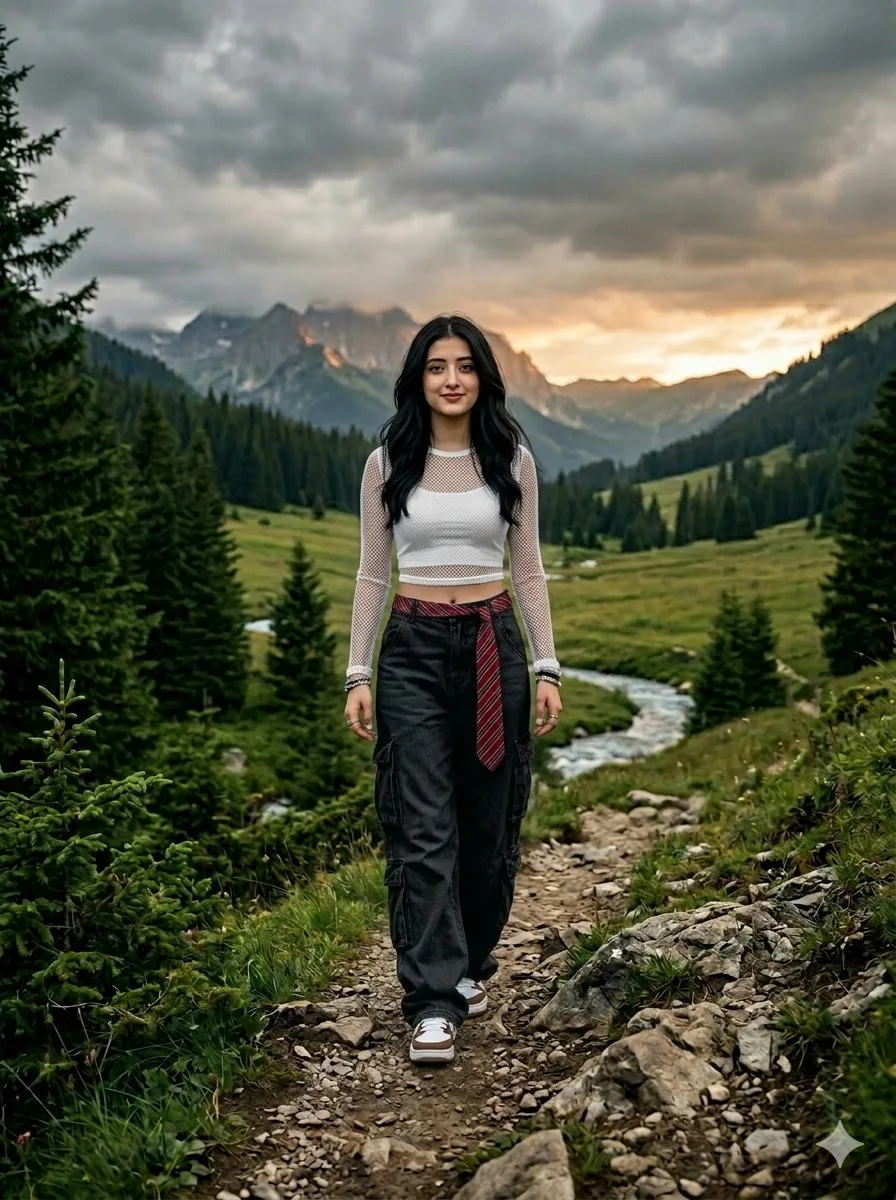 Street Fashion Valley Hike Portrait reference