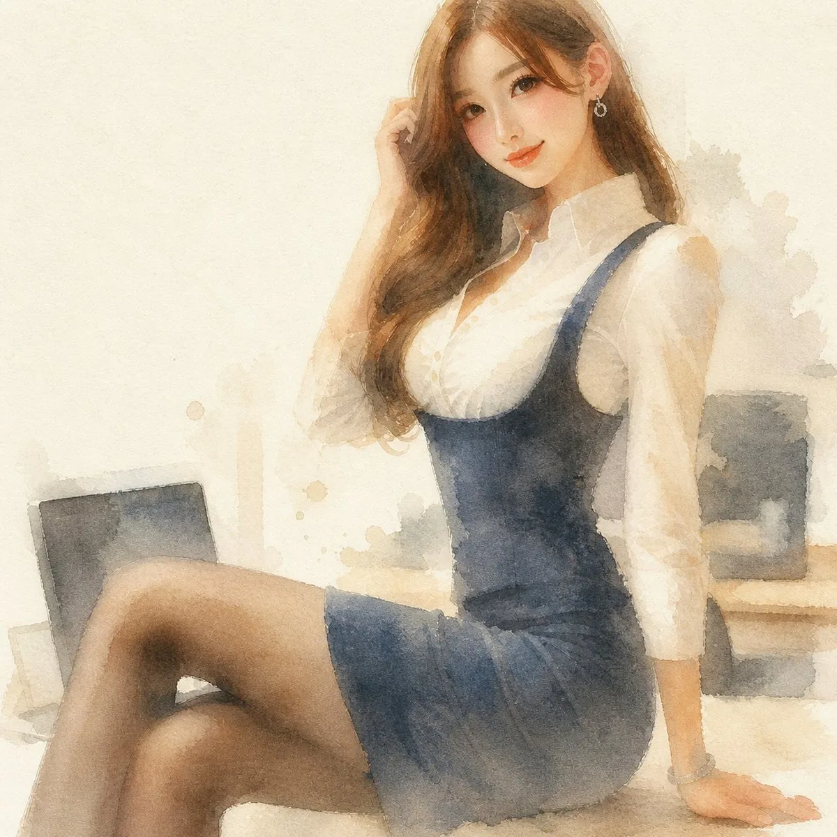Reference Photo to Soft Watercolor reference