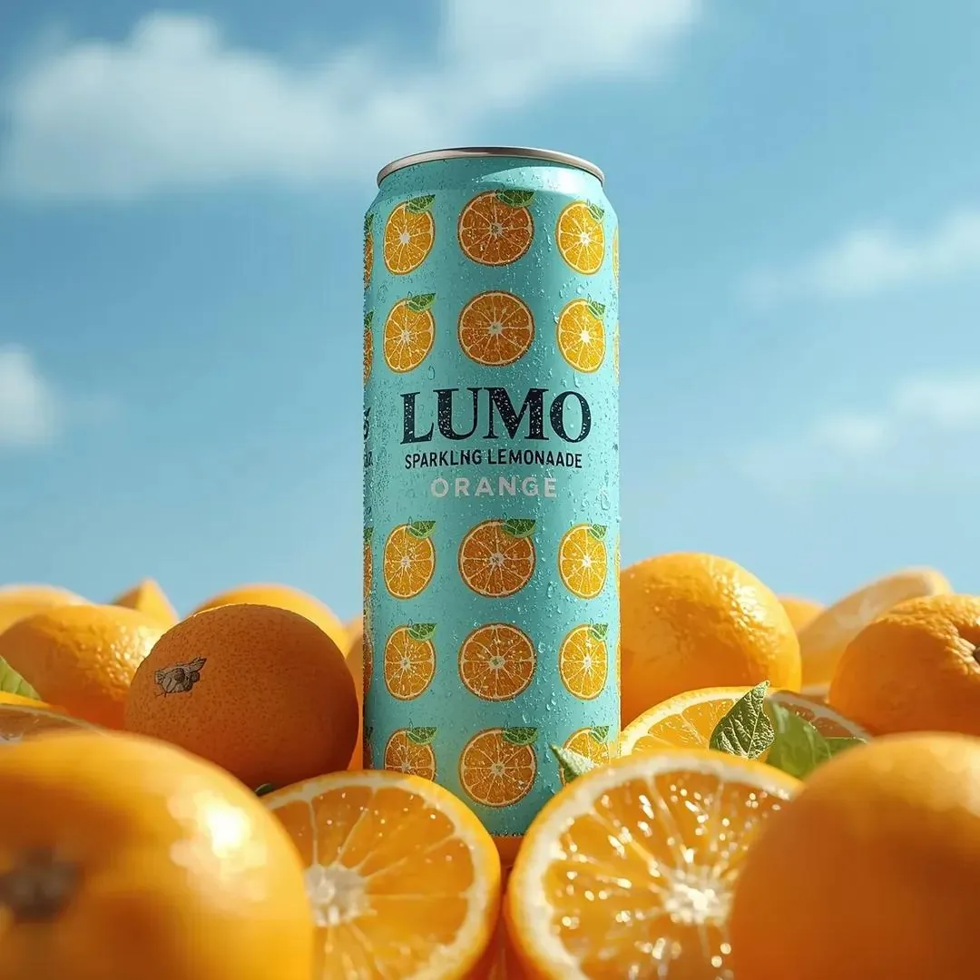 Ultra-Realistic Beverage Advertising Photography (LUMO Soda) - Nano Banana Pro AI Prompt for Product Marketing reference