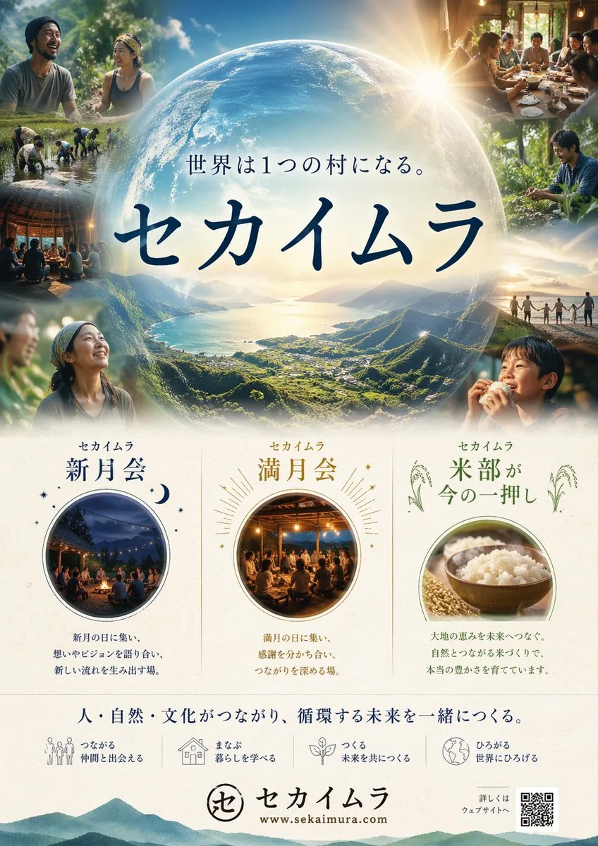 Japanese Eco-Community Promo Poster reference