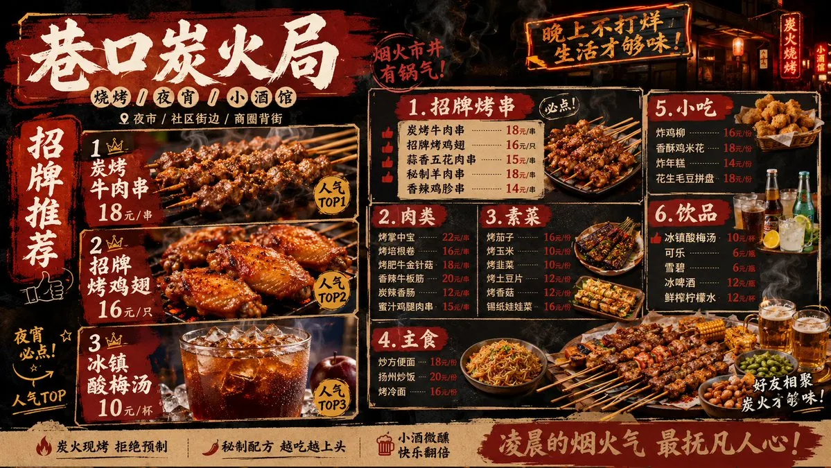 Professional Restaurant Menu Design reference