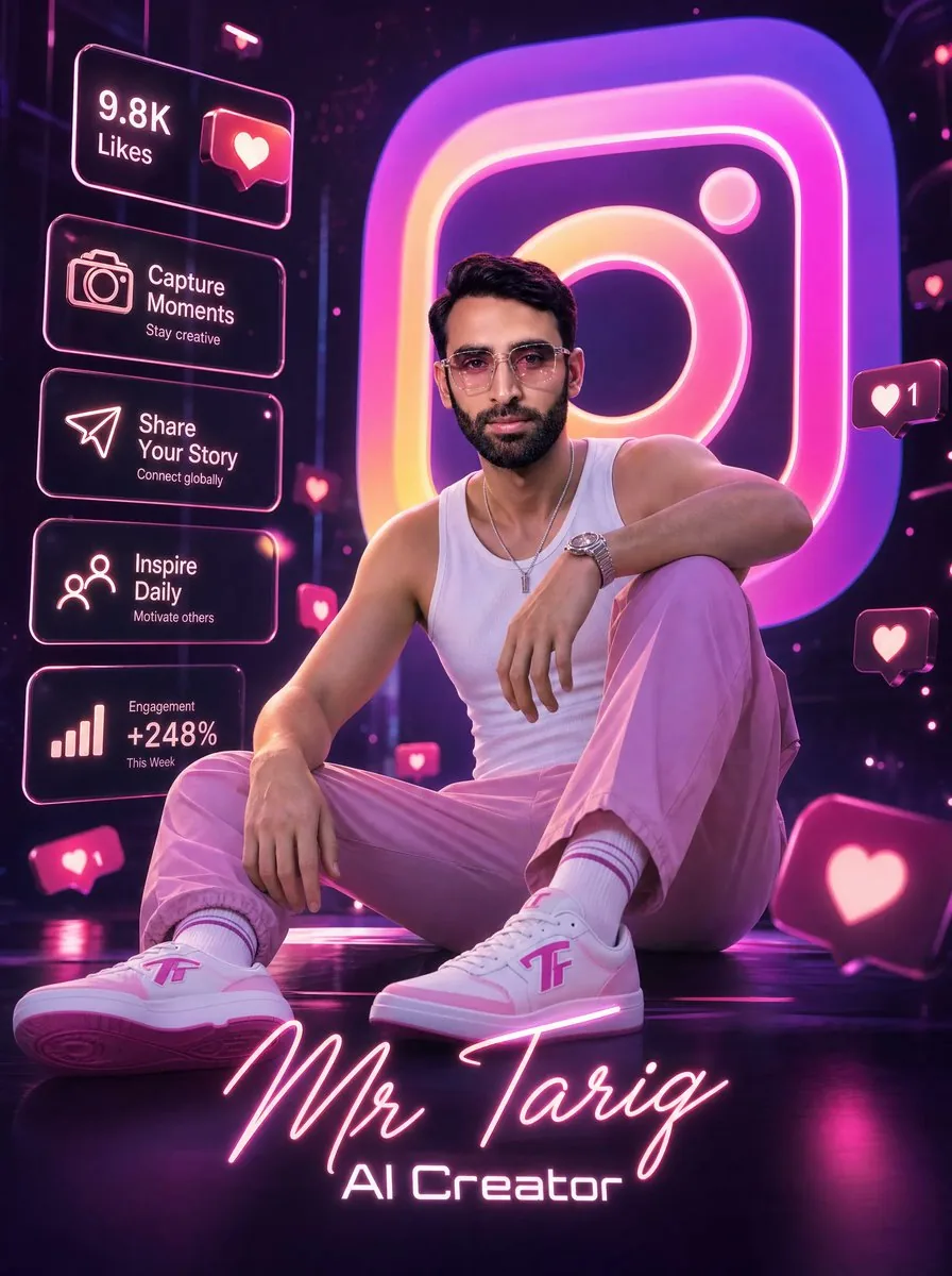 Neon AI Creator Poster reference