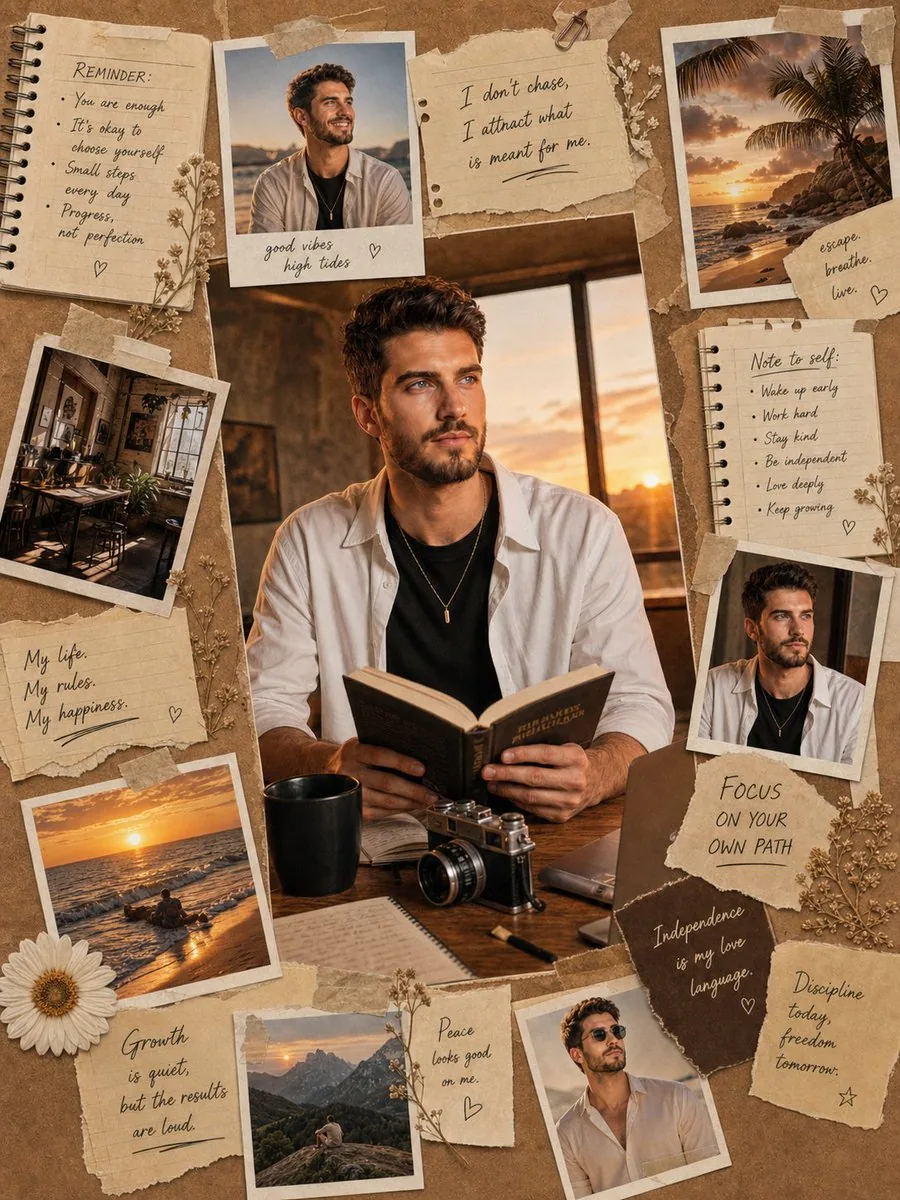 Vintage Scrapbook Aesthetic Collage reference