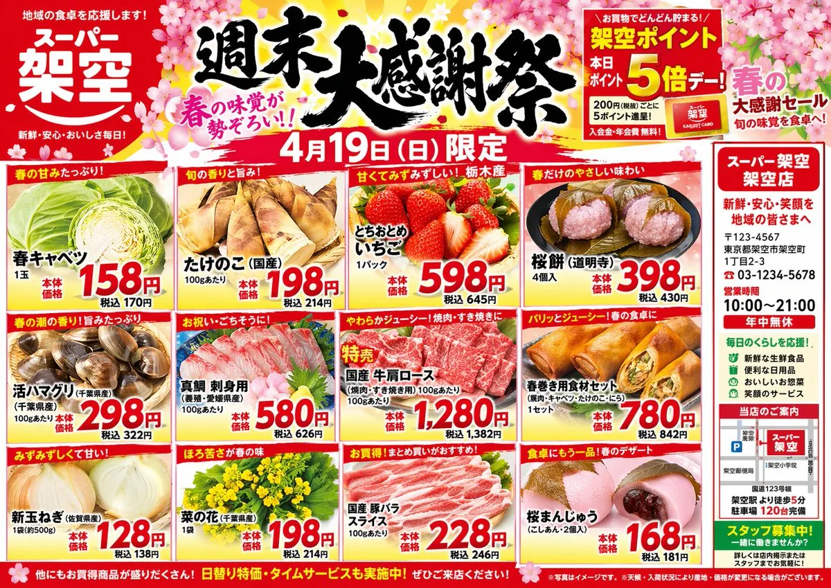 Japanese Supermarket Spring Flyer reference