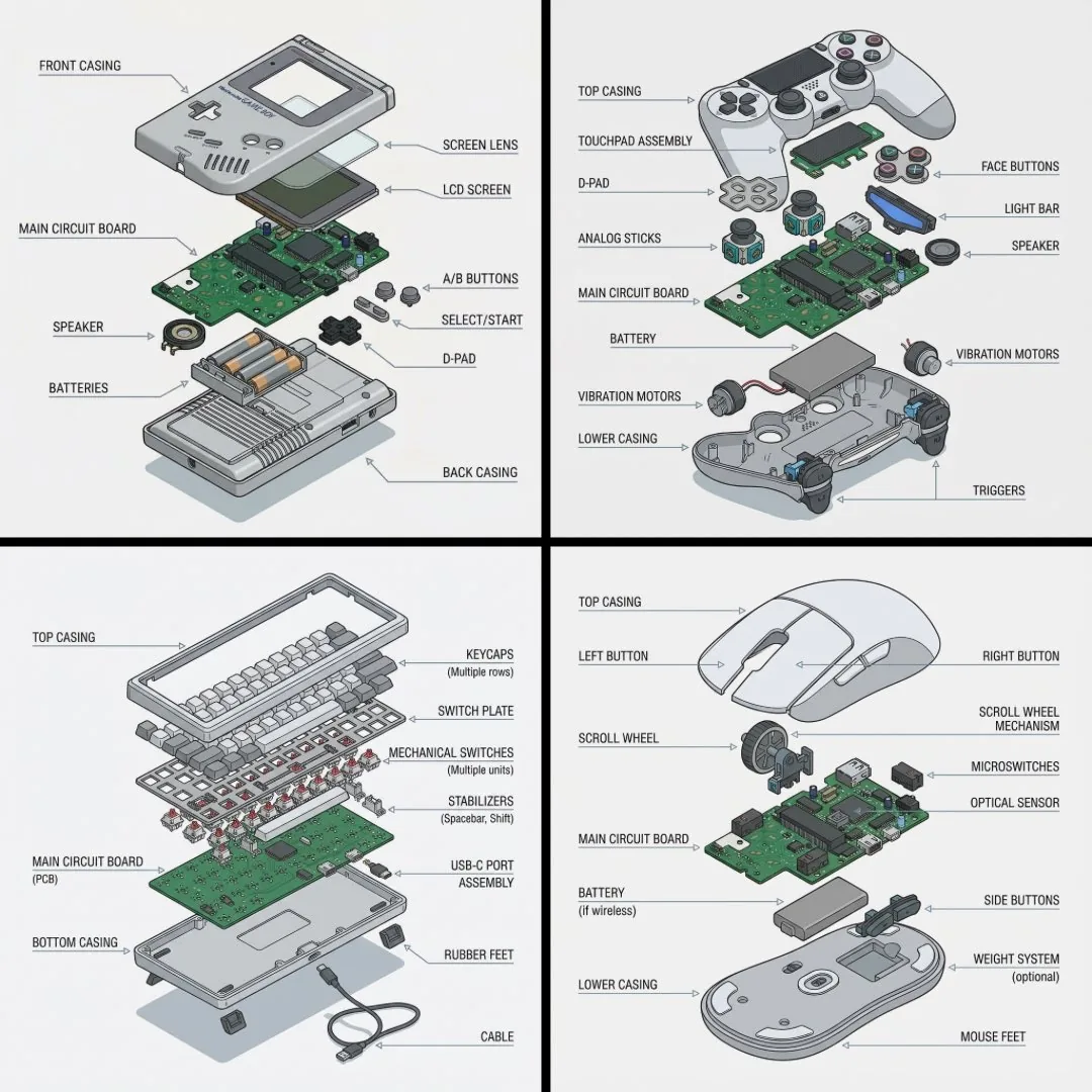 Technical exploded view diagram of a device reference