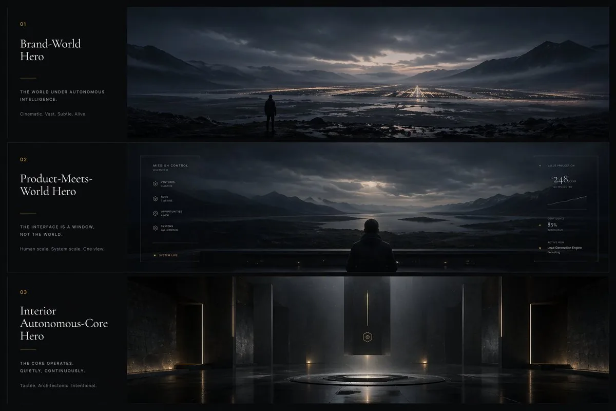 Cinematic Autonomous AI Mood Board reference