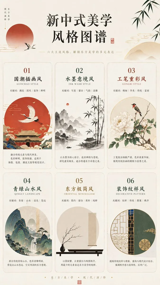 New Chinese Aesthetics Style Chart reference