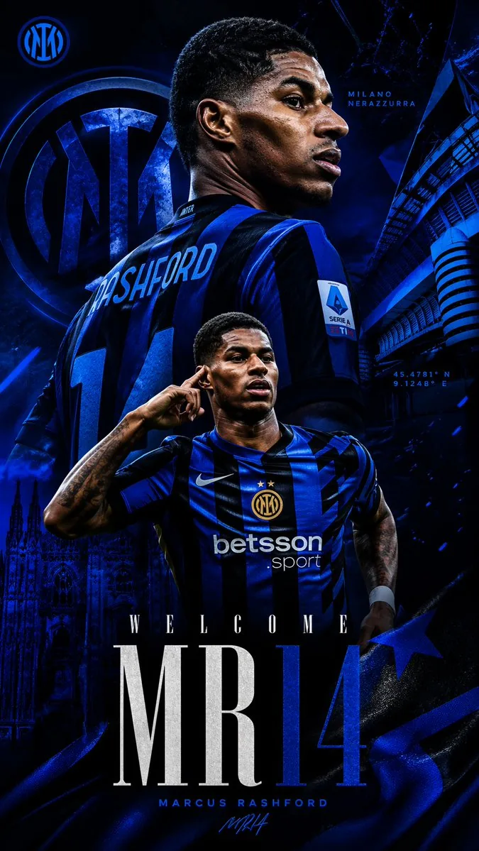 Marcus Rashford Inter Milan Wallpaper reference