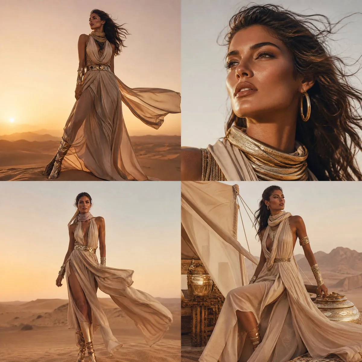 High-Fashion Desert Couture Shoot reference
