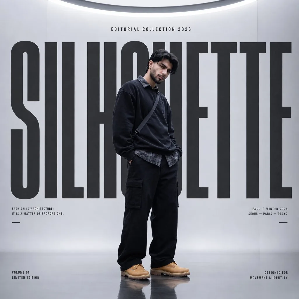 Silhouette High Fashion Editorial Poster reference