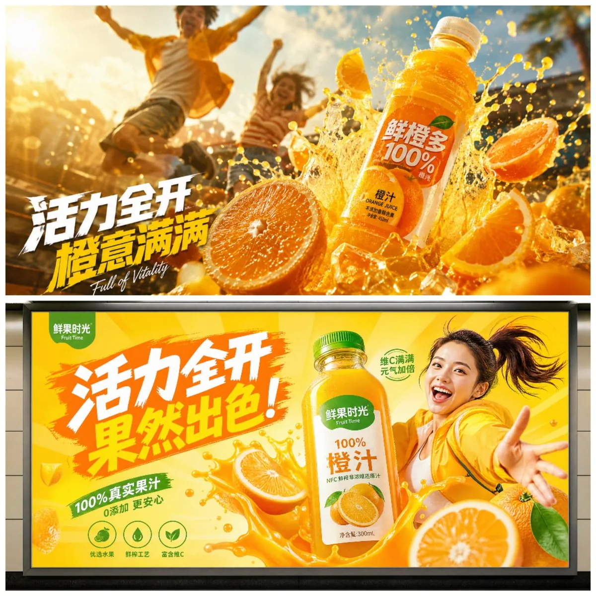 Cinematic Juice Drink Ad Style reference