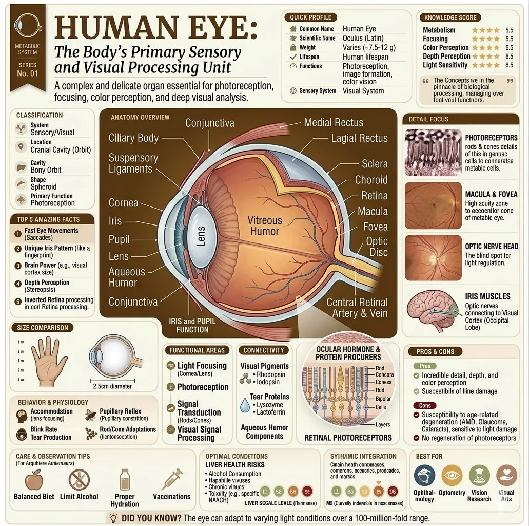 Human Eye and Ear Sensory Infographic reference