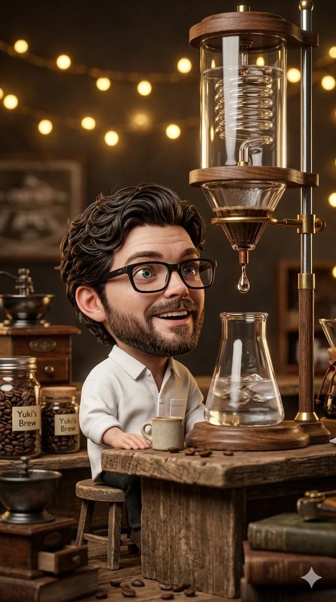 Miniature Chibi Coffee Diorama - Nano Banana Pro AI Prompt for Social Media Post reference
