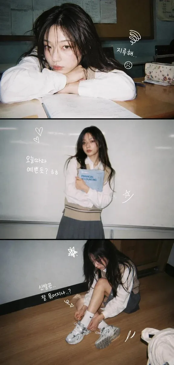 Korean Y2K Photo Strip Aesthetic reference