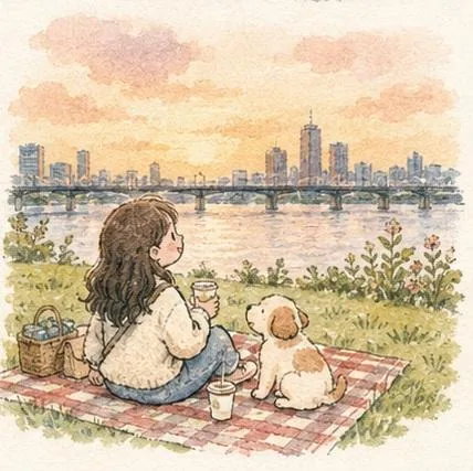 Cozy Watercolor Anime Slice of Life reference