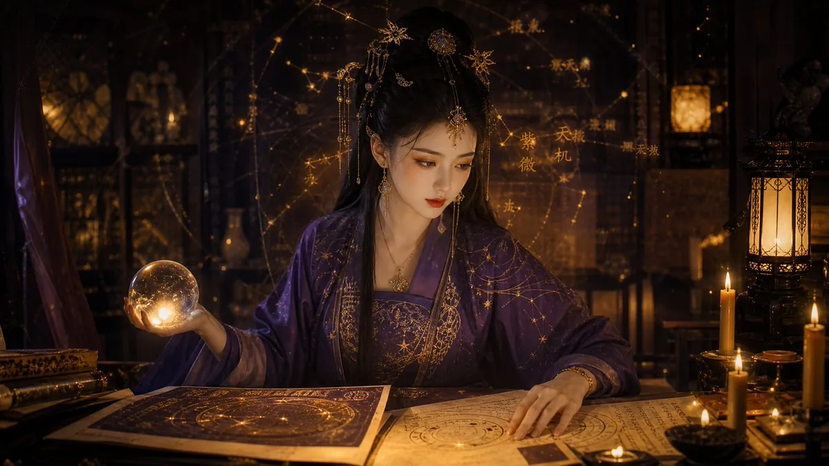 Classical Candlelight Hanfu Diviner reference