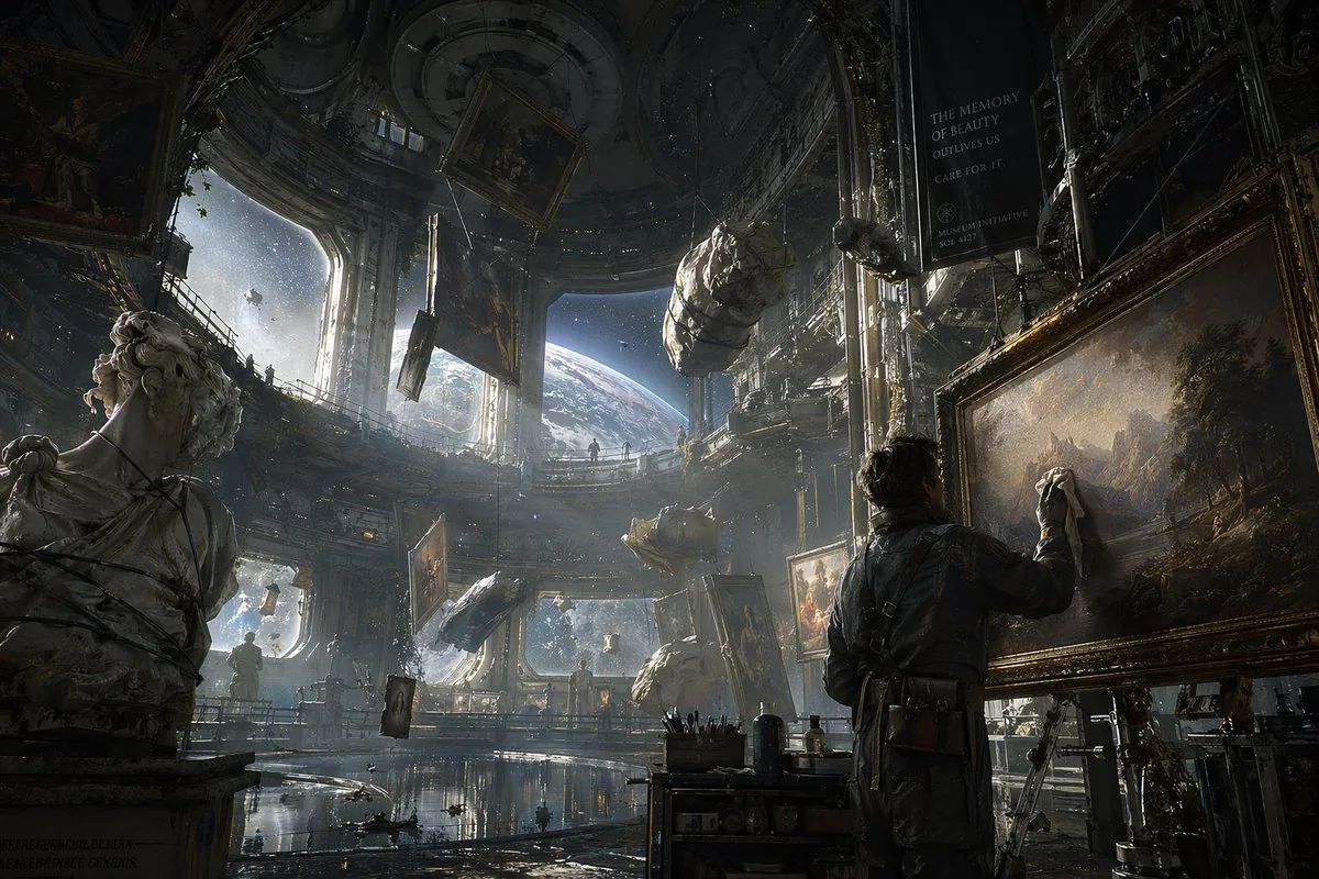 Sci-Fi Orbital Art Museum reference