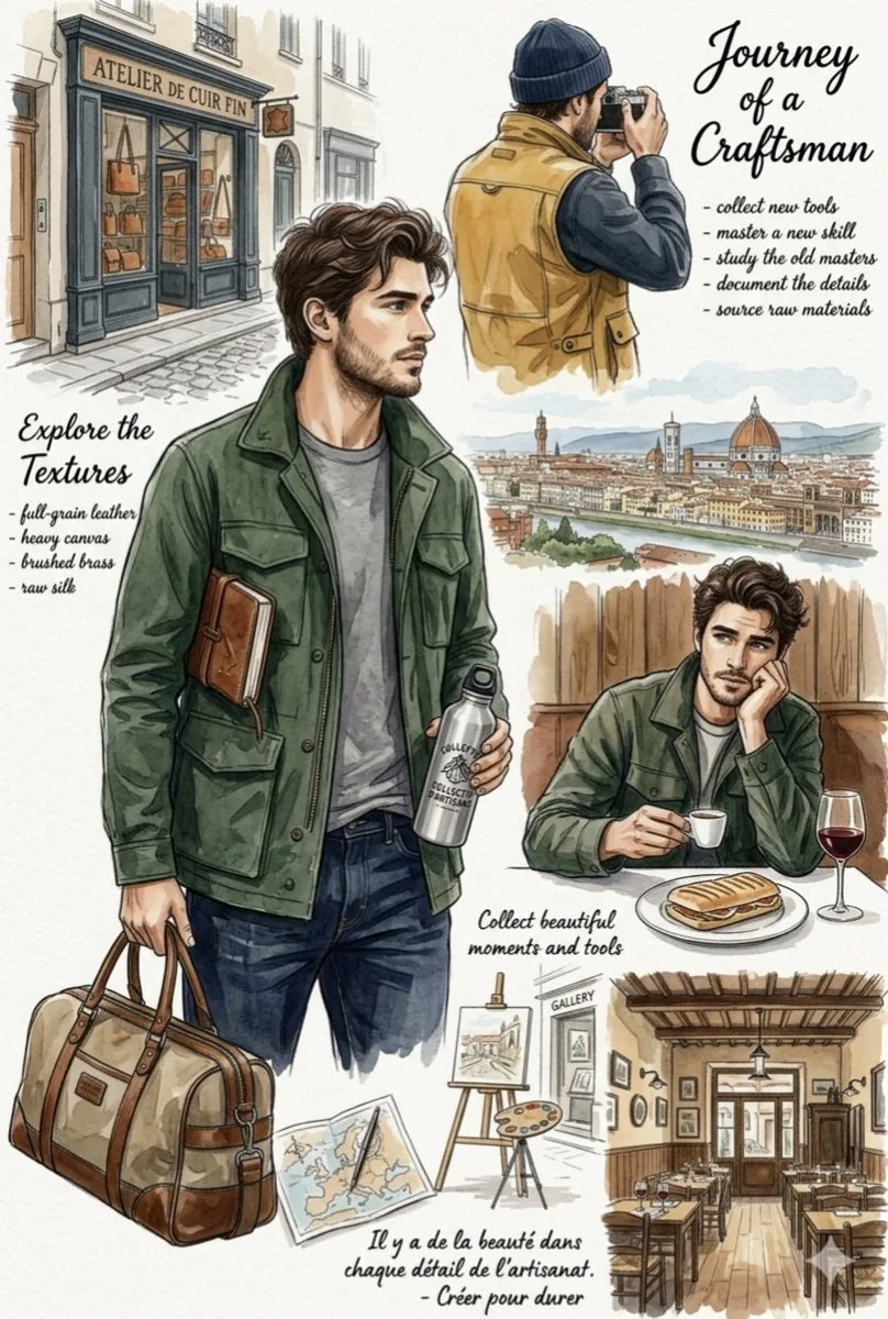 European Travel Lifestyle Moodboard reference