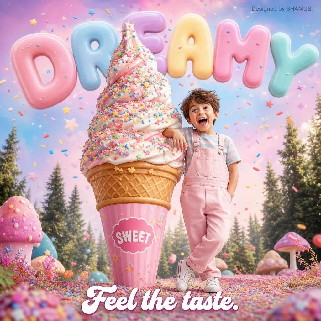 Kawaii Dessert Advertisement reference