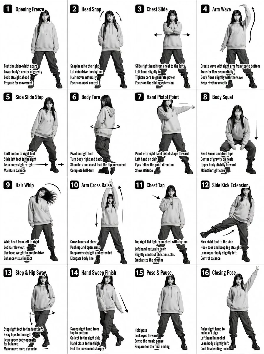 K-pop Dance Tutorial Poster Generator reference