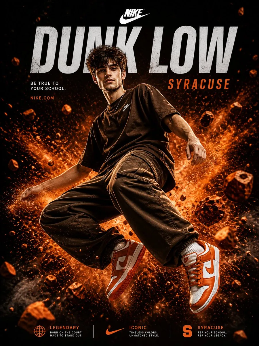 Nike Dunk Low Commercial Poster reference