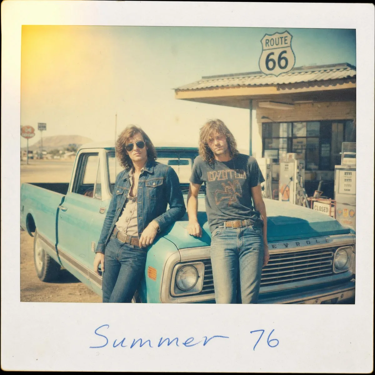 1970s Route 66 Polaroid reference