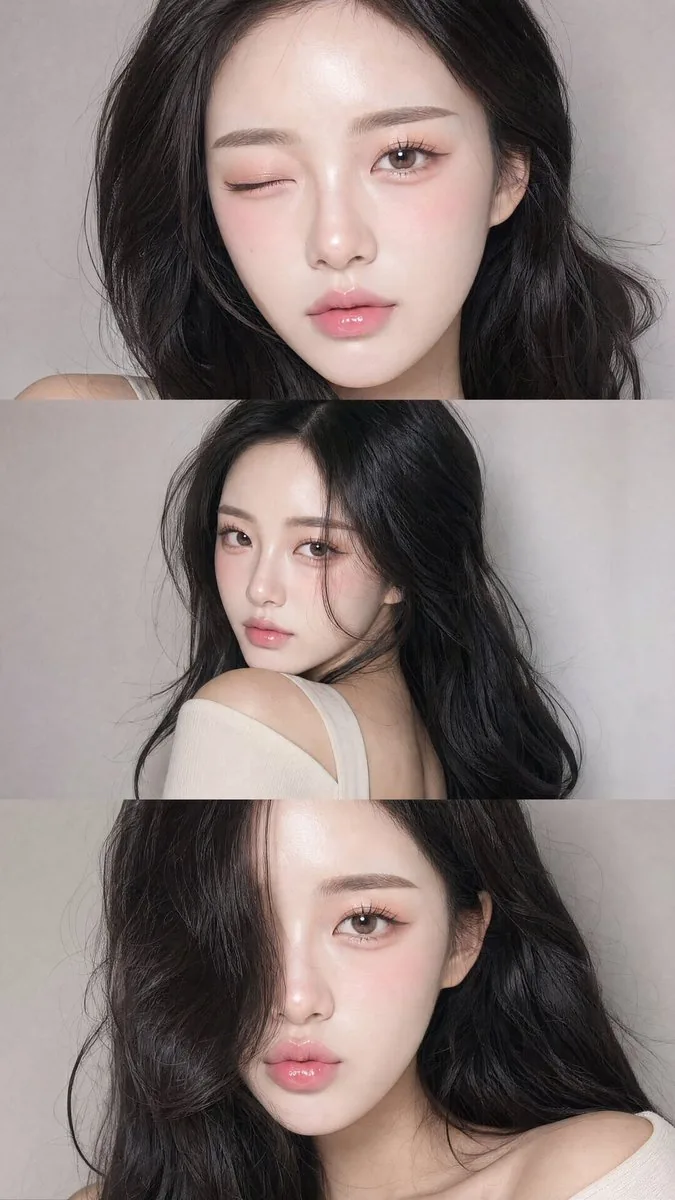 Face-Consistent Beauty Portrait Collage reference
