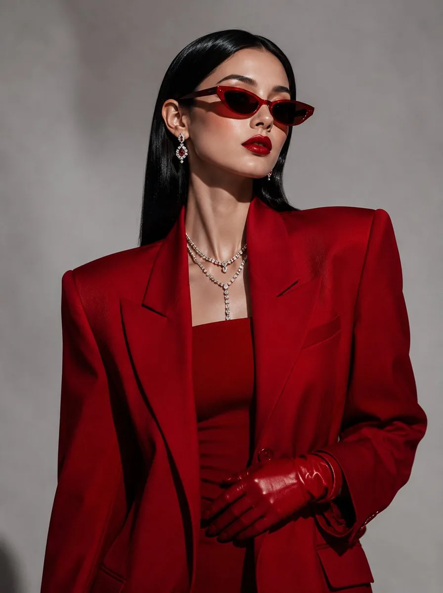 Korean Fashion Editorial Portrait reference