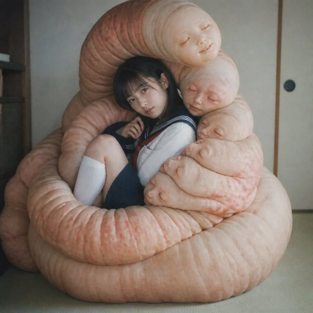 Schoolgirl in Organic Cocoon reference