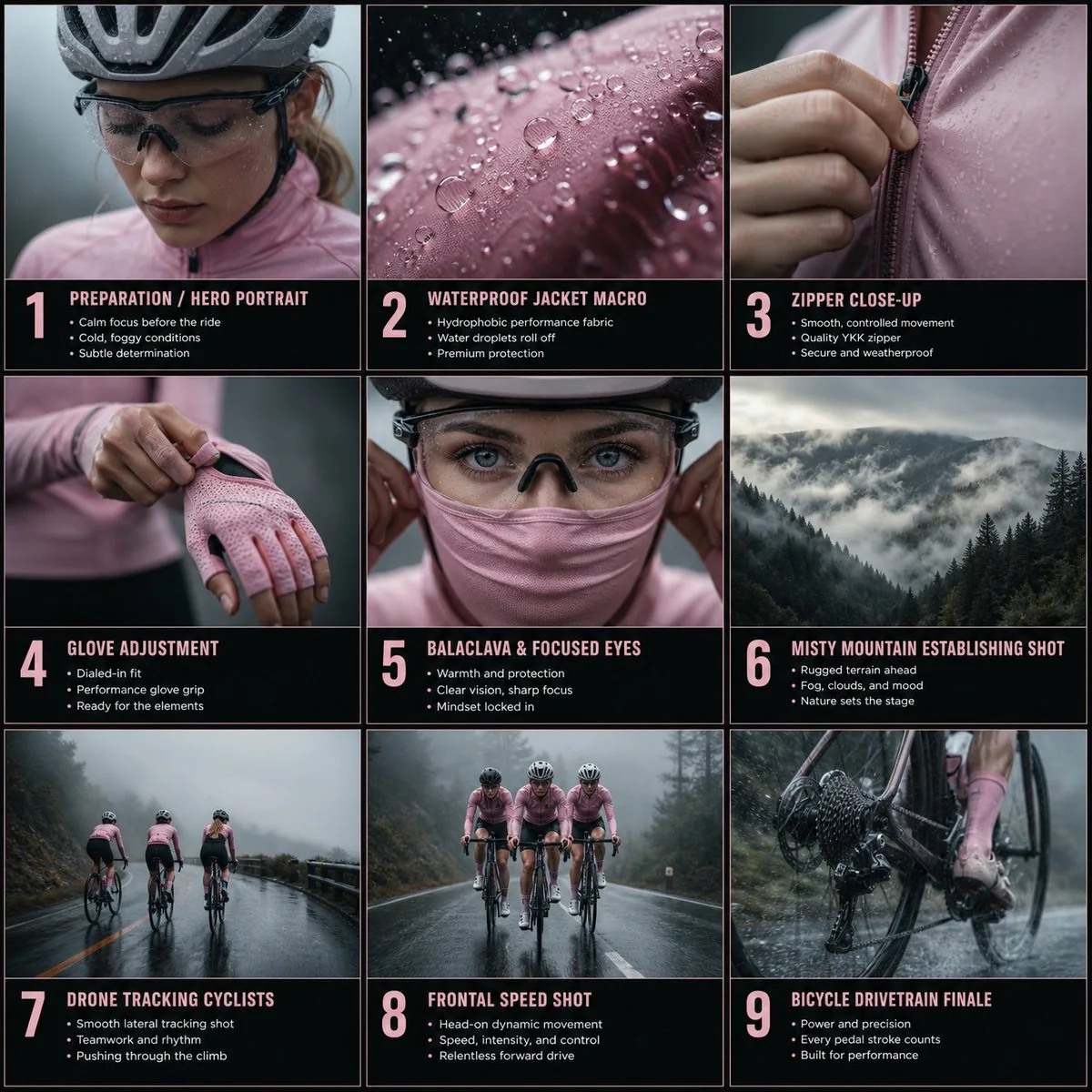 Rain Cycling Storyboard Grid reference