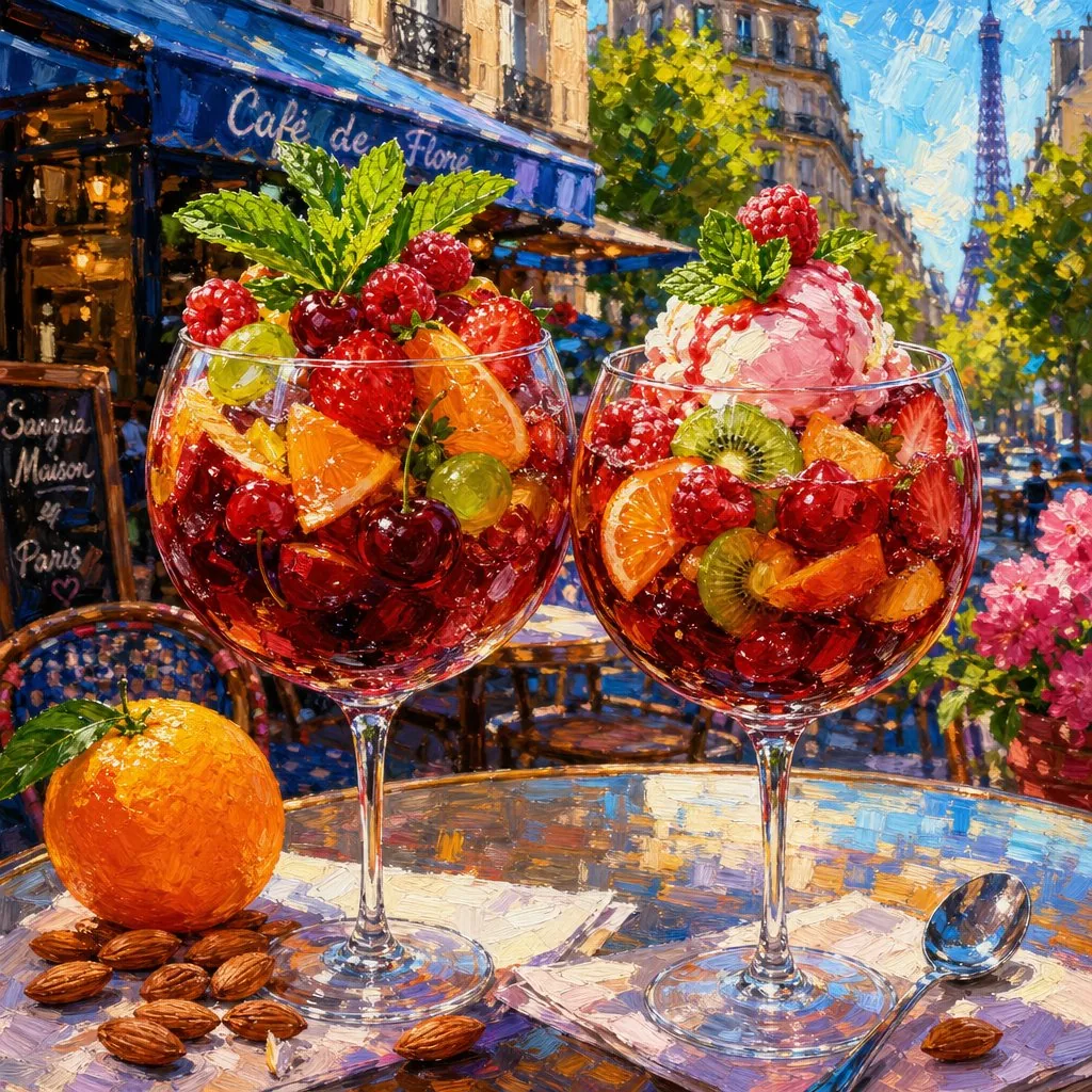 Impressionistic Parisian Café Painting reference
