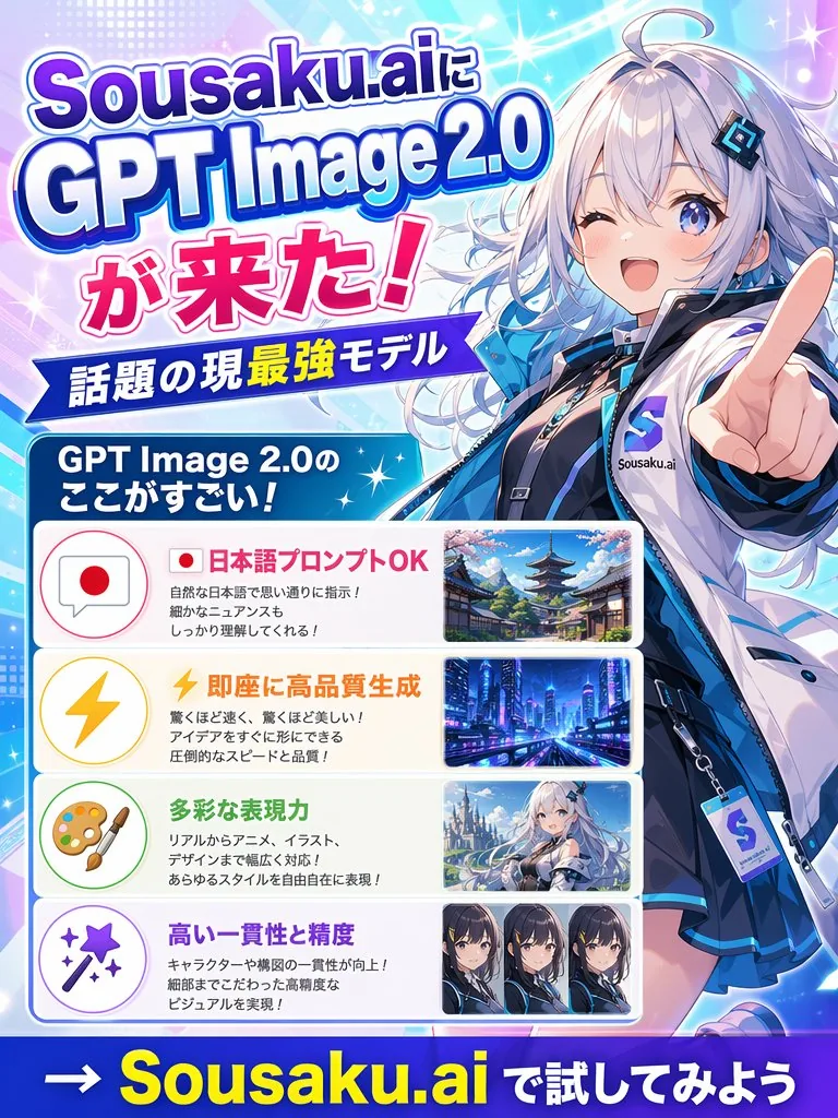 Japanese Anime AI Launch Poster reference